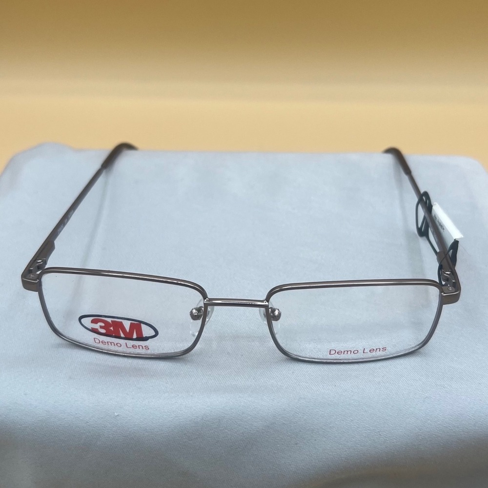 3M D Plus DP600 Brown Metal Safety Eyeglass Frames Z87-2+ 52-18-140‎ Rectangular